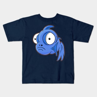 Frightened fish fish color Kids T-Shirt